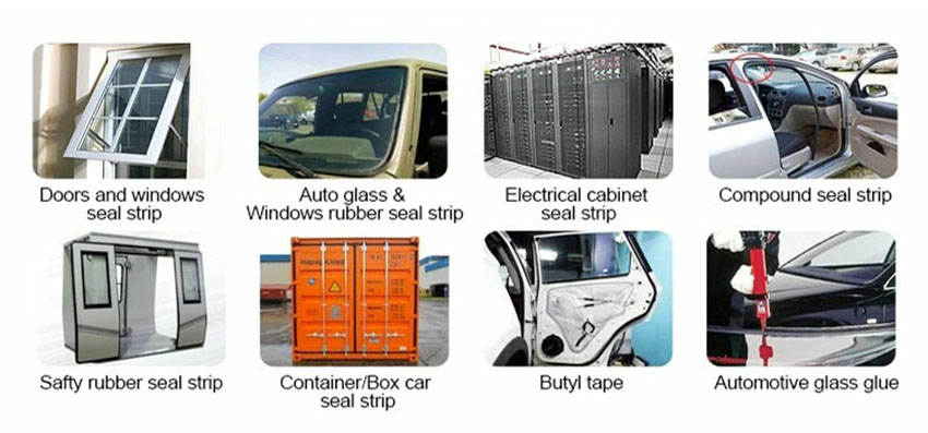 Car Roof Rubber Strip Seal Applications 5